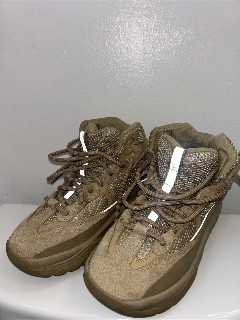 Yeezy Desert Tan Mid-Top Sneaker